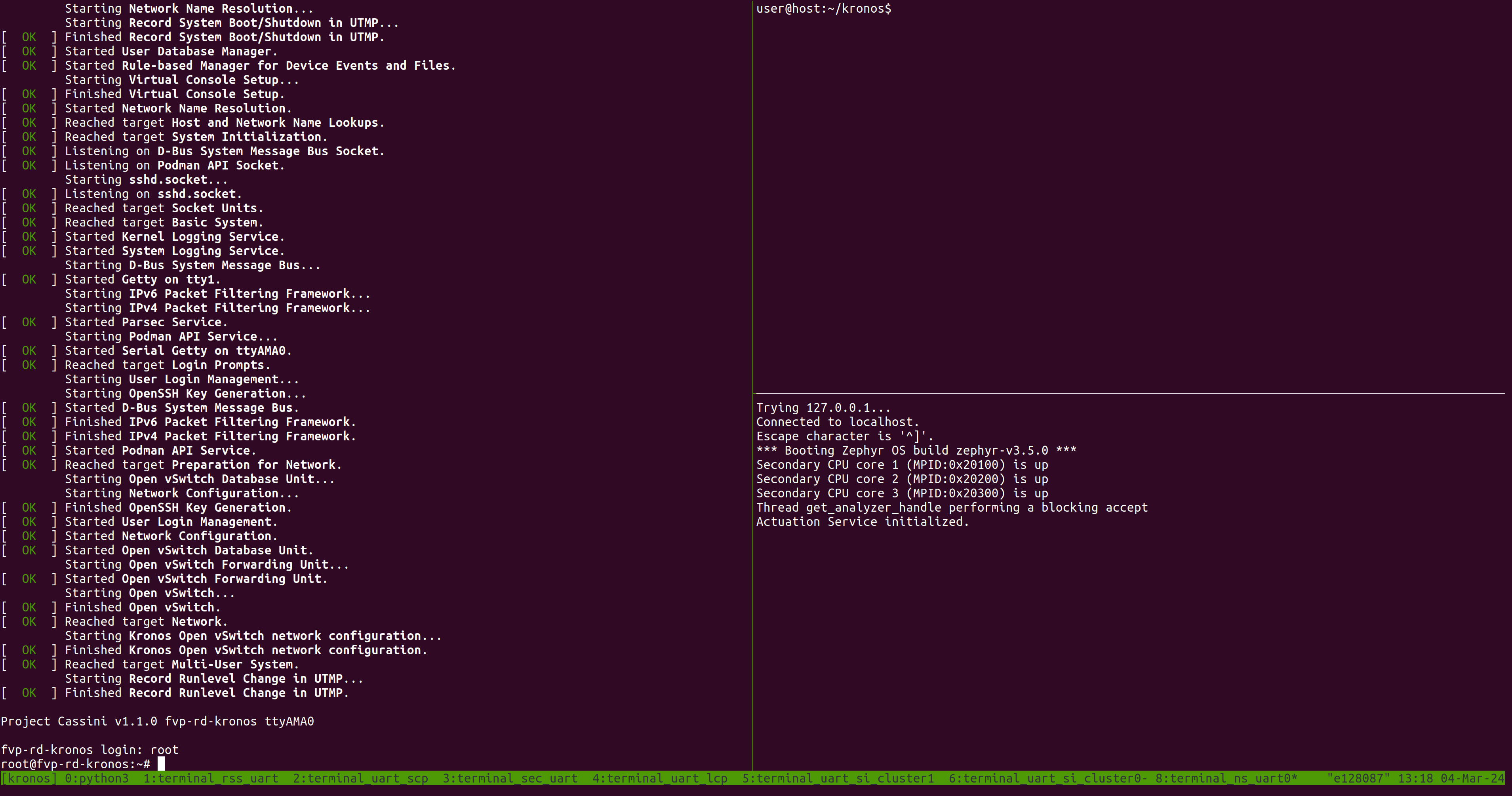 Kronos Reference Software Stack FVP Rearrange Windows